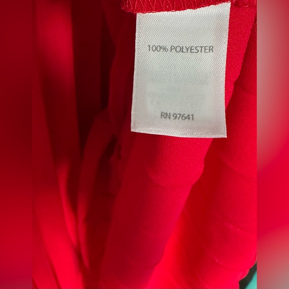 NWT J Jill Cherry Red Pleated Sleeveless MIDI Dress-Size LP - Picture 11 of 13